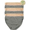 Felina Organic Cotton Bikini Underwear for Women - Bikini Panties for Women, Seamless Panties for Women (6-Pack) - 2 of 4
