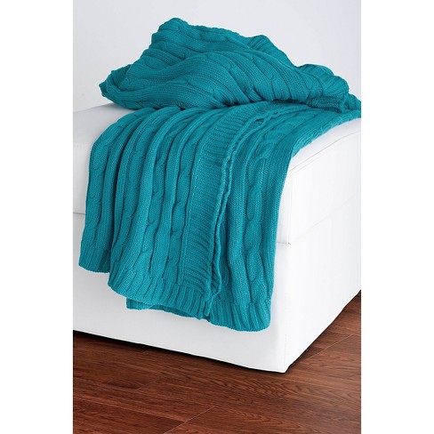 Cable Knit Sweater Throw - Rizzy Home : Target