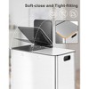 2x8 Gallon Dual Compartment Trash Can, Step Waste Container with Soft-Close Lid, 60L Stainless Steel Garbage Can with Removable Inner Bucket for Home - 4 of 4