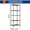 5-Wire Shelving Metal Storage Rack Adjustable Shelves,Standing Storage Shelf Units - 3 of 4