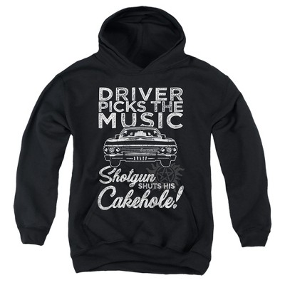 Boys’ Supernatural Driver Picks Music Hooded Sweatshirt