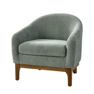 Kiian Boucle Armchair Chair with solid wood legs| HULALA HOME - 1 of 4