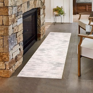 Washable Area Rugs for Living Room Modern Striped Abstract Rug Soft Non Slip Low Pile Carpet - 1 of 1