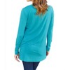 Women's Luxe Long Sleeve Top With Pockets - Basic Bae - 2 of 4