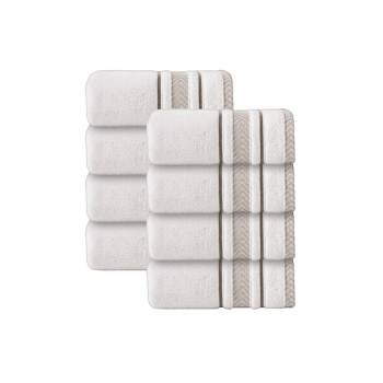 Enchante Home Ela 4 pcs White Turkish Cotton Hand Towels