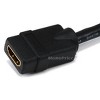 Monoprice 8-inch 28AWG High Speed Male to Female HDMI Port Saver - Black - 2 of 3