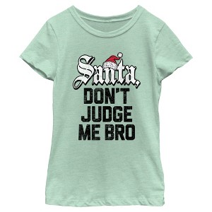 Girl's Lost Gods Santa Don’t Judge Me T-Shirt - 1 of 4