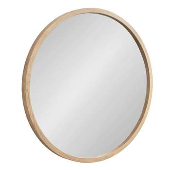 Kate & Laurel All Things Decor 28"x28" Occonor Wood Round Mirror