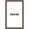 PosterPalooza | Traditional Brown Picture Frame - UV Acrylic, Foam Board Backing, Hanging Hardware - 2 of 4