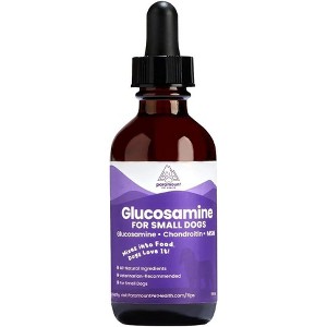 Liquid Glucosamine for Small Dogs, 260mg Glucosamine Liquid for Joint Supplement Mobility & Comfort, Easy-to-Use Liquid MSM & Chondroitin, 2 oz - 1 of 4