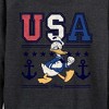 Women's - Disney - Americana Lightweight French Terry Wide Neck Long Sleeve Shirt - 2 of 4