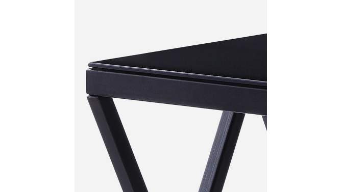 Magenta 22&#34; Accent Tables Black and Glass - Acme Furniture, 2 of 10, play video