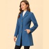 INSPIRE CHIC Women's Single Breasted Notched Lapel Long Winter Coats - 3 of 4