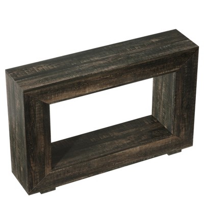 Gulches Farmhouse & Industrial Console Table - with Storage, Black, 47" for Entryway, Living Room