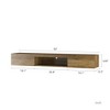 MOEPISY Floating TV Stand, Wall Mounted TV Shelf with Power Outlet,Wall Mounted Floating 65inch TV Stand brown - 2 of 4