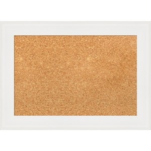 Amanti Art Vanity White Narrow Framed Corkboard, Natural Cork - 1 of 4