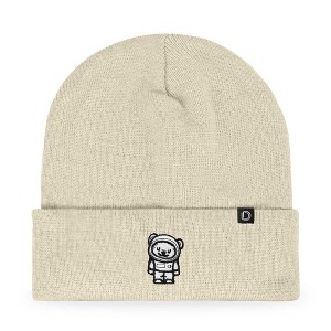 Dalix Ice Bear Embroidered Beanie Astronaut Warm Winter Knit Hat for Men - 1 of 4