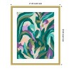 Amanti Art Jungle Wave I by June Erica Vess Wood Framed Wall Art Print - 3 of 4