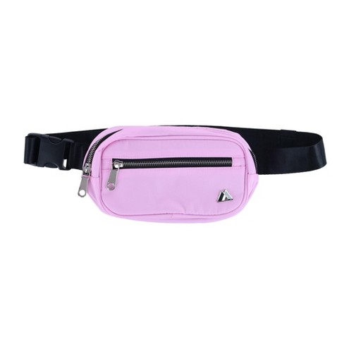 Everest Sleek Front Zipper Belt Bag, Pink : Target