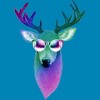 Men's Design By Humans Disco Stag By iamkeelin T-Shirt - 2 of 3