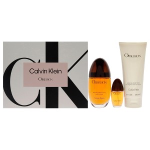 Obsession by Calvin Klein for Women - 3 Pc Gift Set 3.3oz EDP Spray, 0.5oz EDP Spray, 6.7oz Silkening Body Lotion - 1 of 1