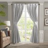 VYNXARIA 52*84"Pleat Curtain Panel with Tieback (Single) Silver - 3 of 4