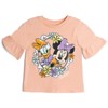 Disney Rainbow Floral July 4th T-Shirt and Twill Shorts Outfit Set - 2 of 4