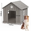Gulches Multi-Pet Outdoor Kennel PP Water/Mildew-Proof UV-Protected Material, 4 Grass Nails, 2 Top Vents, 5 Bottom - 2 of 4