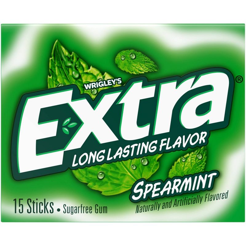 Extra Spearmint Sugarfree Gum - 15ct, 1 of 9