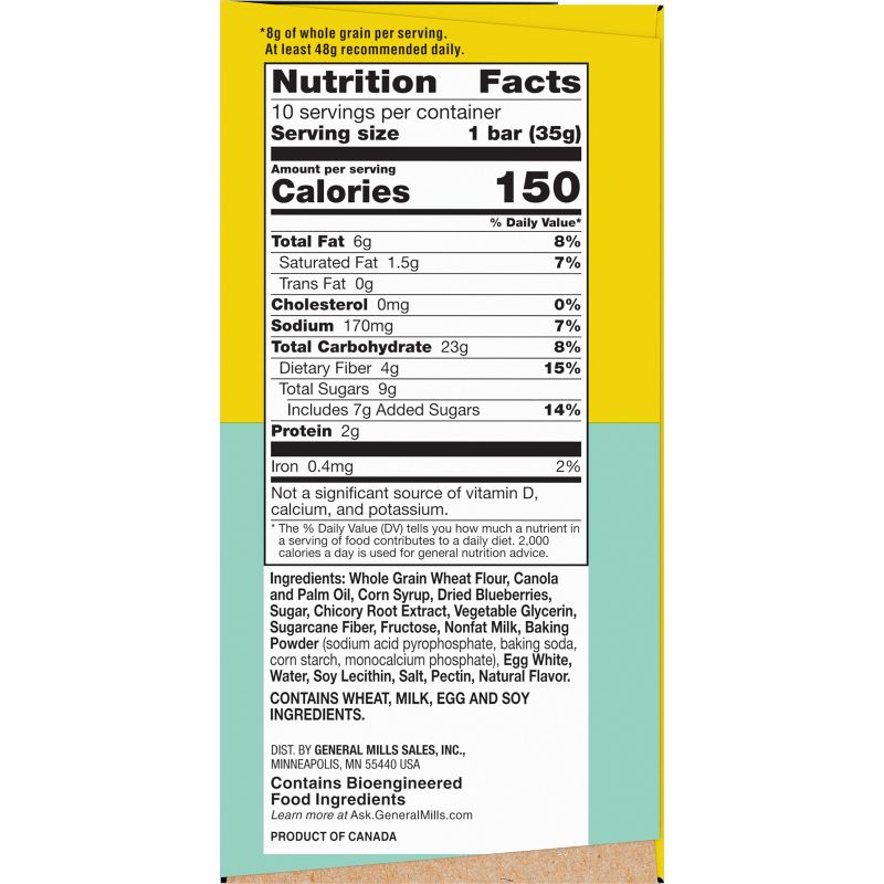 Nature Valley Soft Baked Blueberry Muffin Bars - 10ct/12.4oz, 3 of 10