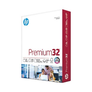 HP Premium Choice LaserJet Paper, 100 Bright, 32 lb Bond Weight, 8.5 x 11, Ultra White, 500/Ream - 1 of 4