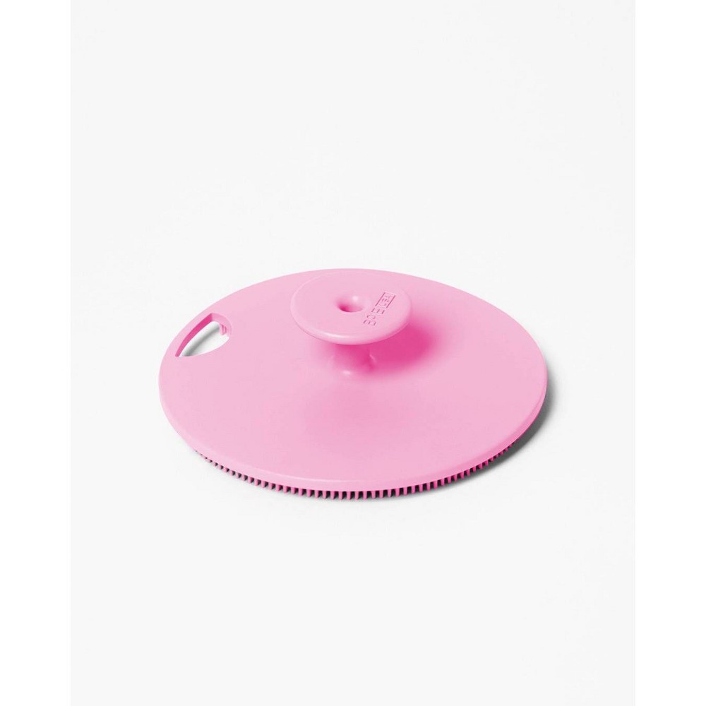 Photos - Bath Sponge Boie USA Body Scrubber with Handle - Pink