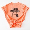 Simply Sage Market I Carry Monsters Purse Garment Dyed Tee - 2 of 4