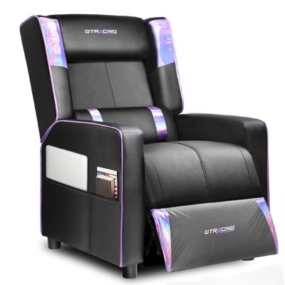GTRACING Gaming Recliner Chair for Living Room, Racing Style Single PU Leather Gaming Sofa for Adults, Modern Home Theater Seating
