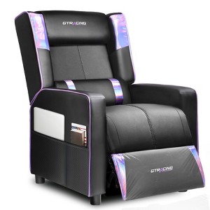 GTRACING Gaming Recliner Chair for Living Room, Racing Style Single PU Leather Gaming Sofa for Adults, Modern Home Theater Seating - 1 of 4