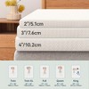 Vipbear top 2/3 inch memory foam mattress, detachable breathable cover, high-density mattress, white - 3 of 4