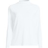 Lands' End Women's Drapey Rib Skimming Long Sleeve Mock Neck - 3 of 3