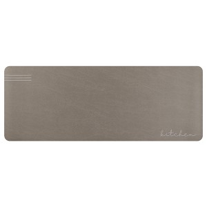 Unique Bargains Modern Waterproof Cushioned Non-Skid Kitchen Mat Set of 1 - 1 of 4