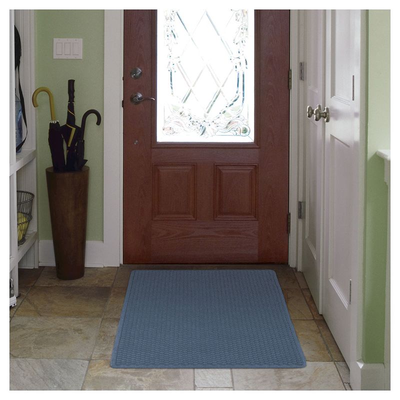 3&#39;x4&#39; Solid Dotted Doormat Blue - HomeTrax, 2 of 6