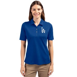Los Angeles Dodgers Cutter & Buck Virtue Eco Pique Recycled Womens Polo - 1 of 1