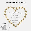4E's Novelty Mini Glass Christmas Ornaments 1.5" (Set of 12), Ready To Hang Small Clear Glass Ornaments for Mini Tree Decor, Crystal Glass Ornaments - 3 of 4
