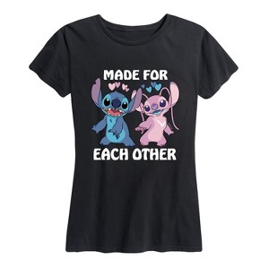 Women's - Lilo and Stitch - Made For Each Other Short Sleeve Graphic T-Shirt - 1 of 4