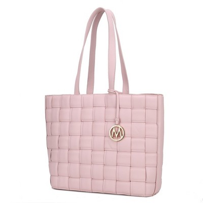 MKF Collection Rowan Woven Vegan Leather Women’s Tote Bag by Mia K