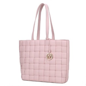 MKF Collection Rowan Woven Vegan Leather Women’s Tote Bag by Mia K - 1 of 4