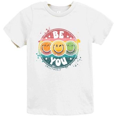 The Juniper Shop SmileyWorld Be You Rainbow Circle Youth Short Sleeve Tee