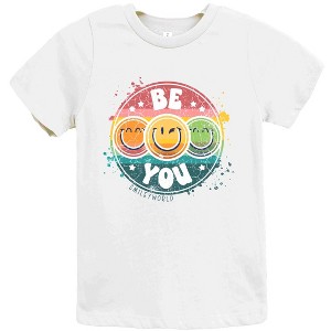 The Juniper Shop SmileyWorld Be You Rainbow Circle Youth Short Sleeve Tee - 1 of 4