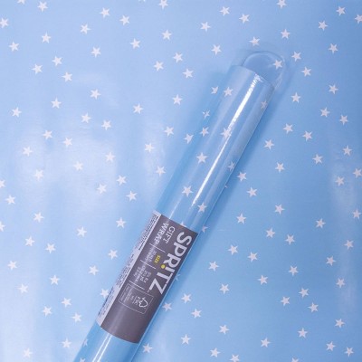 Star Print Wrapping Paper Blue - Spritz™