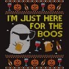 Men's Design By Humans Funny Here For The Boos Ugly Halloween Sweater By DragonTee T-Shirt - 2 of 4