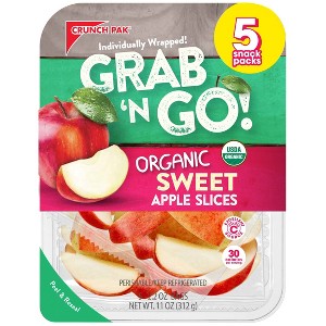 Crunch Pak Organic Sweet Apple Slices - 11oz/5ct - 1 of 2