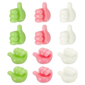 Unique Bargains Cord Holders, Cable Clips for Nightstand Plastic Modern Minimalist Organizer Cable Clips - 1 of 4